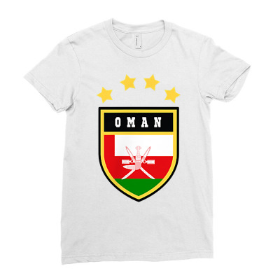Oman Pocket Coat Of Arms National Pride Flag T Shirt Ladies Fitted T-shirt Designed By Phuongvu