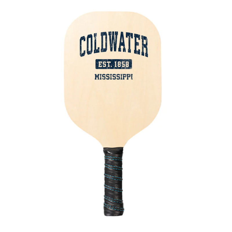 Coldwater Mississippi Ms Vintage Athletic Sports Design T Shirt Pickleball Paddle | Artistshot