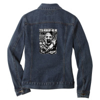 Scream Horror Movie Art 93729693 Ladies Denim Jacket | Artistshot