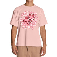 Cherry Blossom Fox Urban Heavy T-shirt | Artistshot