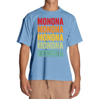 Monona County, Iowa, Rainbow Text Design T Shirt Urban Heavy T-shirt | Artistshot