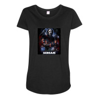 Scream Horror Movie Poster Retro 93660849 Maternity Scoop Neck T-shirt | Artistshot