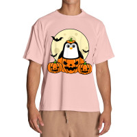 Penguin Pumpkin Moon Bats Costume Cute Easy Halloween Gift T-shirt Urban Heavy T-shirt | Artistshot