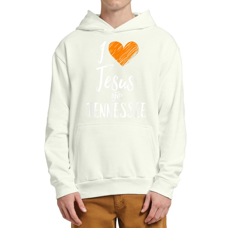 I Love Jesus And Tennessee Shirt Orange Heart Cute Fan Gift T Shirt Urban Pullover Hoodie by kalerttjay | Artistshot