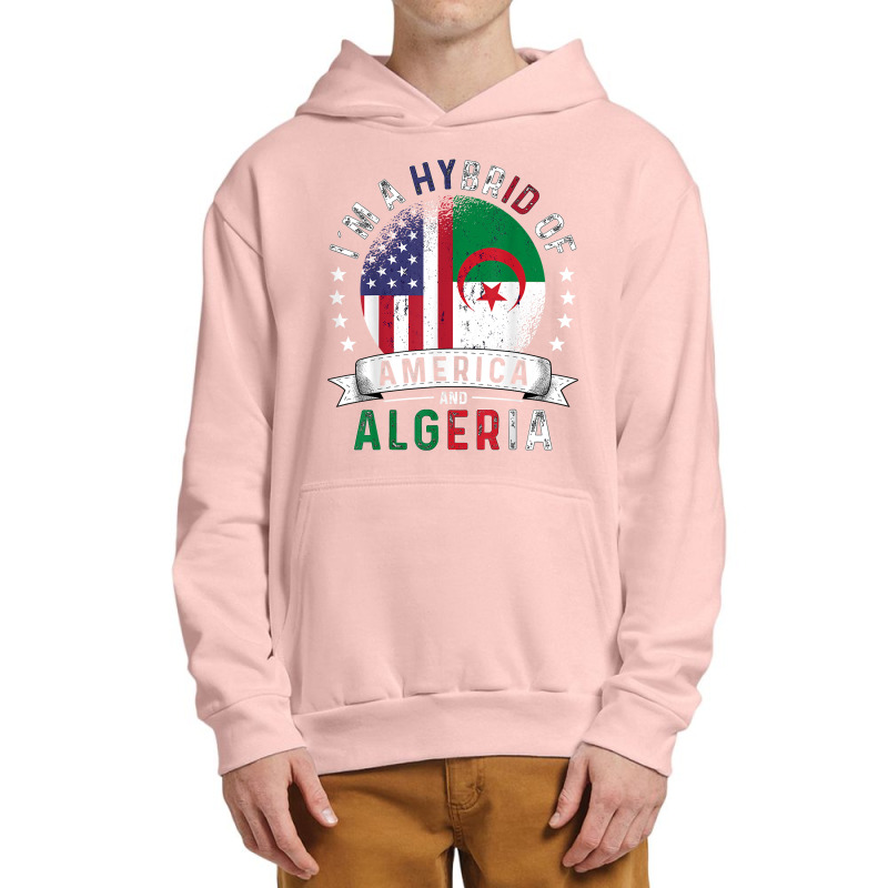 Us Patriot Algeria Flag American Algerian Grown T Shirt Urban Pullover Hoodie | Artistshot