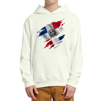 Proud Dominican Root  Torn Ripped Dominica Flag T Shirt Urban Pullover Hoodie | Artistshot