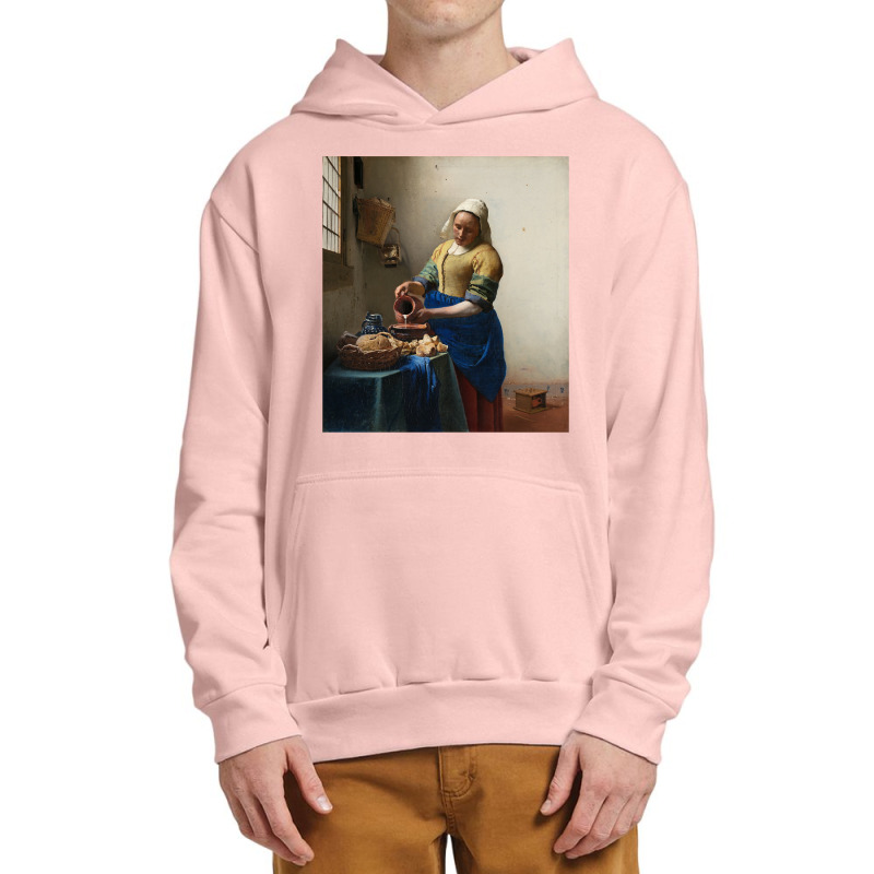 The Milkmaid By Vermeer Art Long Sleeve T Shirt Urban Pullover Hoodie by kalerttjay | Artistshot