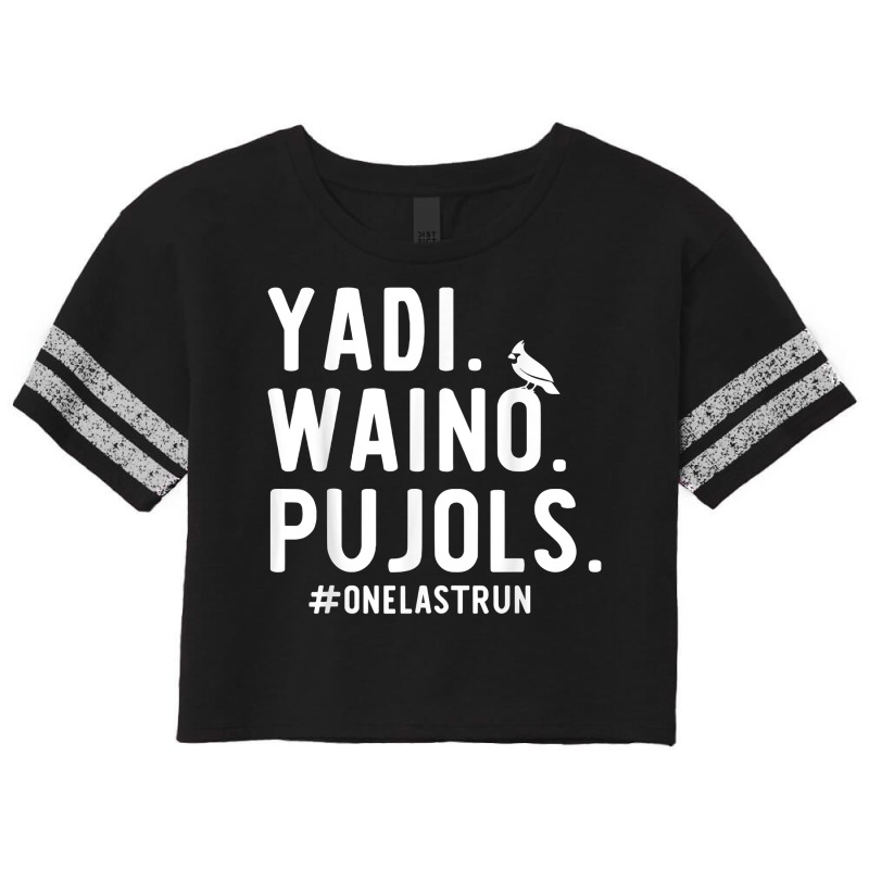 Custom Yadi Waino Pujols T Shirt Scorecard Crop Tee By Custom