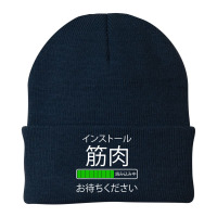 Funny Japan Installing Muscles Novelty Beanie | Artistshot