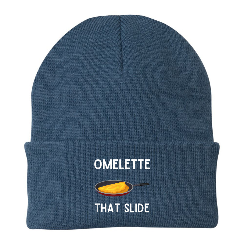 Omelette That Slide Funny Omelette Egg Beanie by Yuh2105 | Artistshot