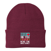 Bruh. Did You Even Read The Directions, Teacher Saying Quote Beanie | Artistshot