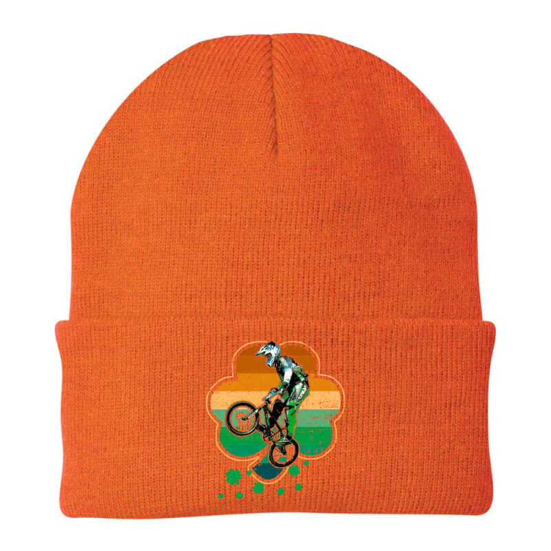 Patrick's Day Bmx Motocross Bike Racing Bicycle Rider Sports Beanie by UbengArt | Artistshot