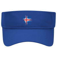 Iceland Flag Ink Vectors Visor Hat | Artistshot