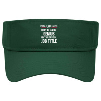 Gift For Genius Private Detective Visor Hat | Artistshot