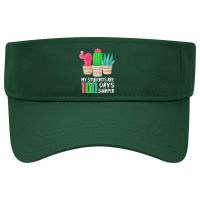 Funny 100 Days Of School Gift T  Shirt My Students Are 100 Days Sharpe Visor Hat | Artistshot