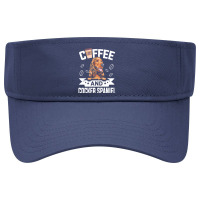 Dog Lover Gifts T  Shirt Coffee And Cocker Spaniel Dog Design For Dog Visor Hat | Artistshot