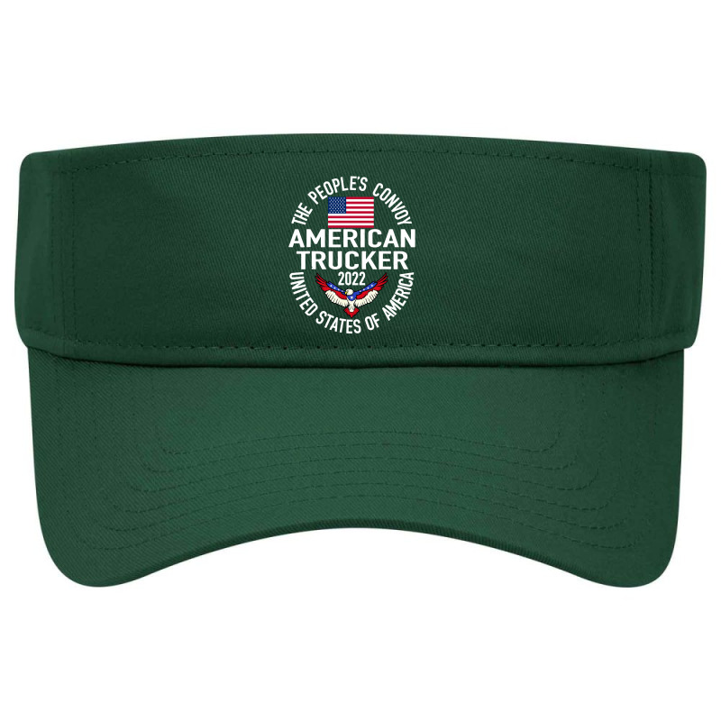 The Peoples Convoy 2022 America Truckers Freedom Convoy Usa Visor hat by saterseim | Artistshot