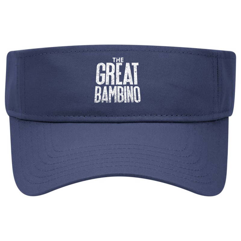 The Great Bambino Baseball Home Run Hitter Tee Shirt Visor hat by adam.troare | Artistshot