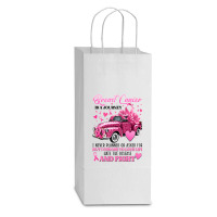 Breast Cancer Double Wine Paper Bag - 6 1/2 X 3 1/2 X 12 3/8 | Artistshot