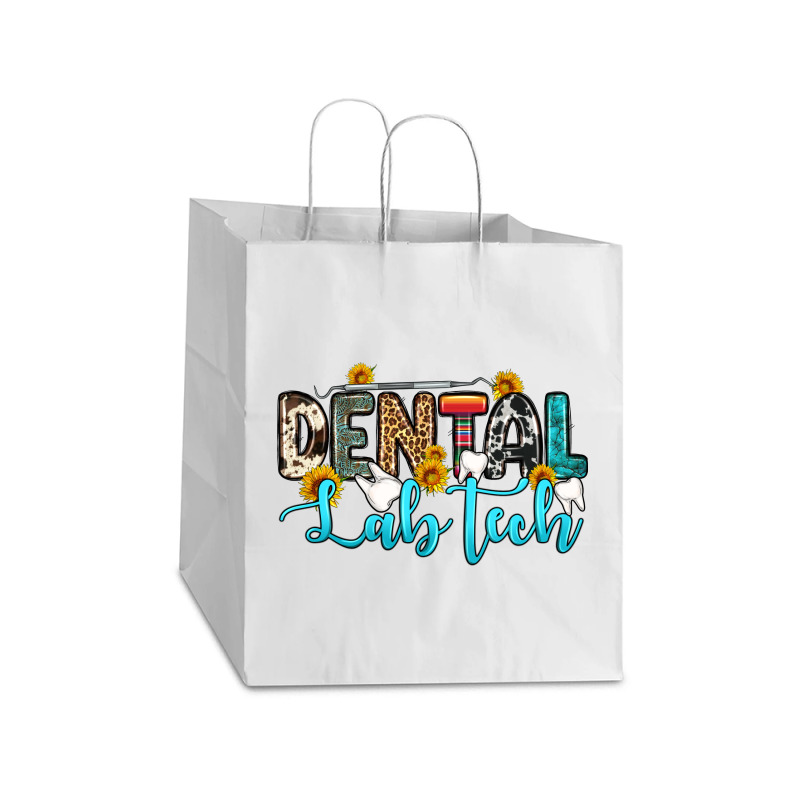 Dental Lab Tech Take Out Paper Bag - 14 X 10 X 15 1/2 | Artistshot