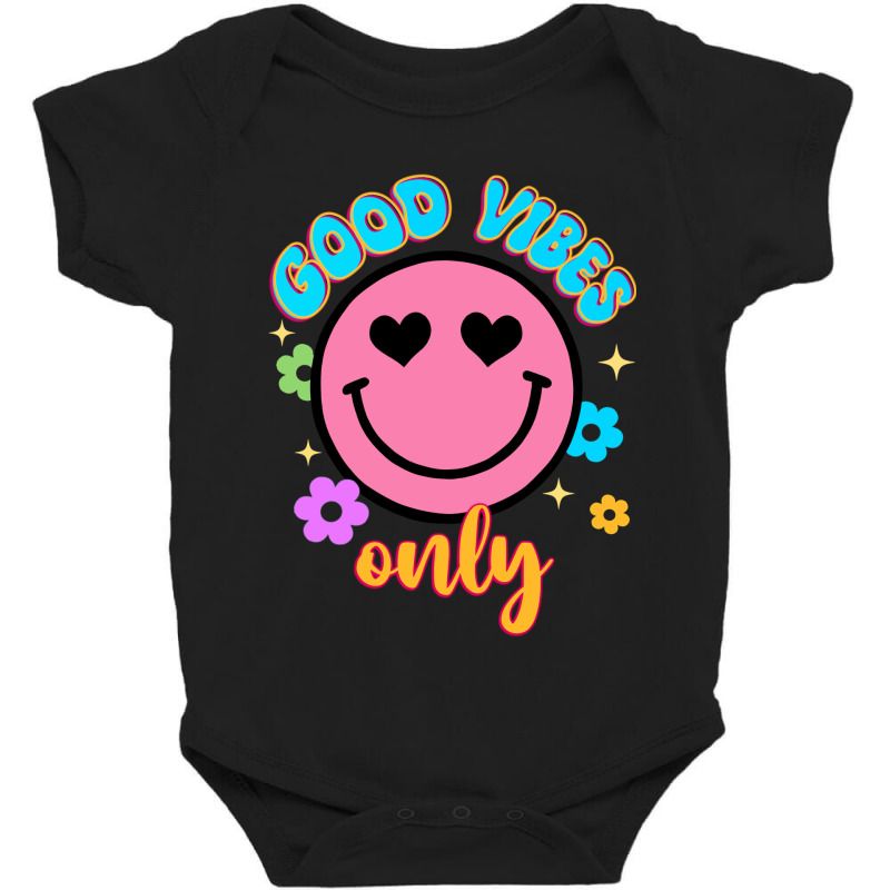 Good Vibes Only Baby Bodysuit by Oma's Magic World | Artistshot