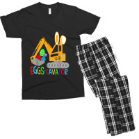 Easter Eggscavator Clothing For Kids Toddlers Easter Bunny Men's T-shirt Pajama Set | Artistshot