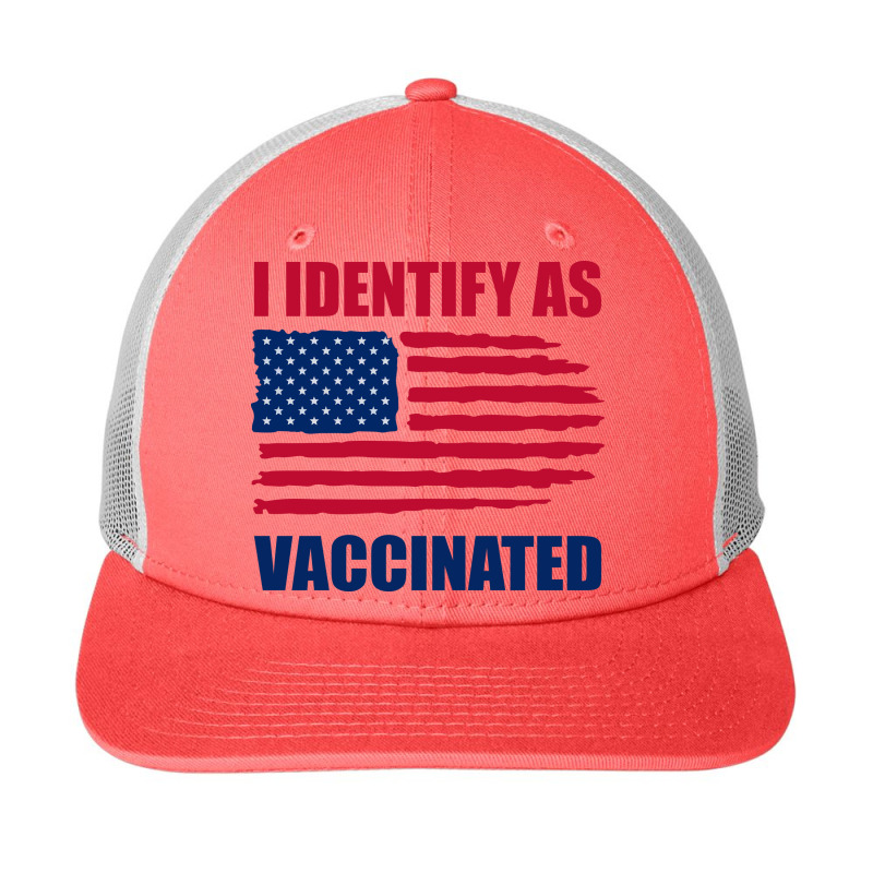 I Identify As Vaccinated Snapback Trucker Cap by Zero_art | Artistshot