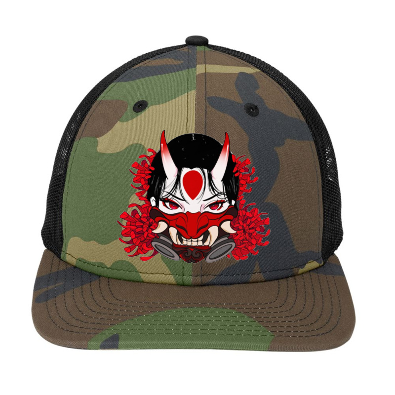 Oni Anime Girl Snapback Trucker Cap | Artistshot