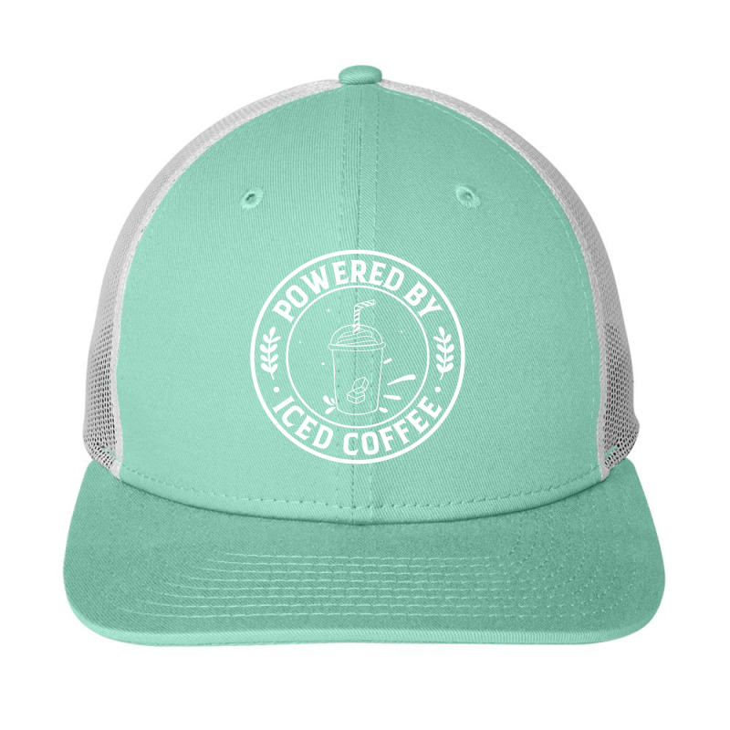 Powered By Iced Coffee Snapback Trucker Cap | Artistshot