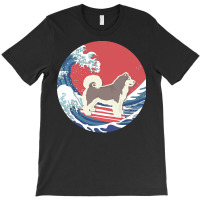 Alaskan Malamute T  Shirt Alaskan Malamute Gifts   Ocean Waves Surfing T-shirt | Artistshot