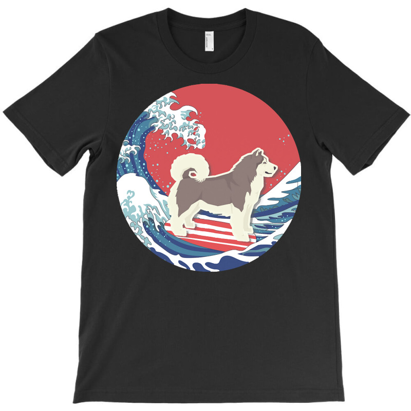 Alaskan Malamute T  Shirt Alaskan Malamute Gifts   Ocean Waves Surfing T-shirt | Artistshot