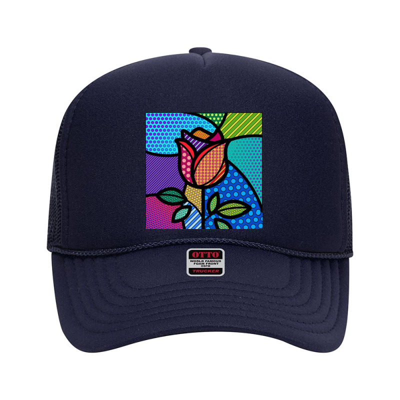 My Psychedelic Rose Foam Trucker Hat by Artango | Artistshot