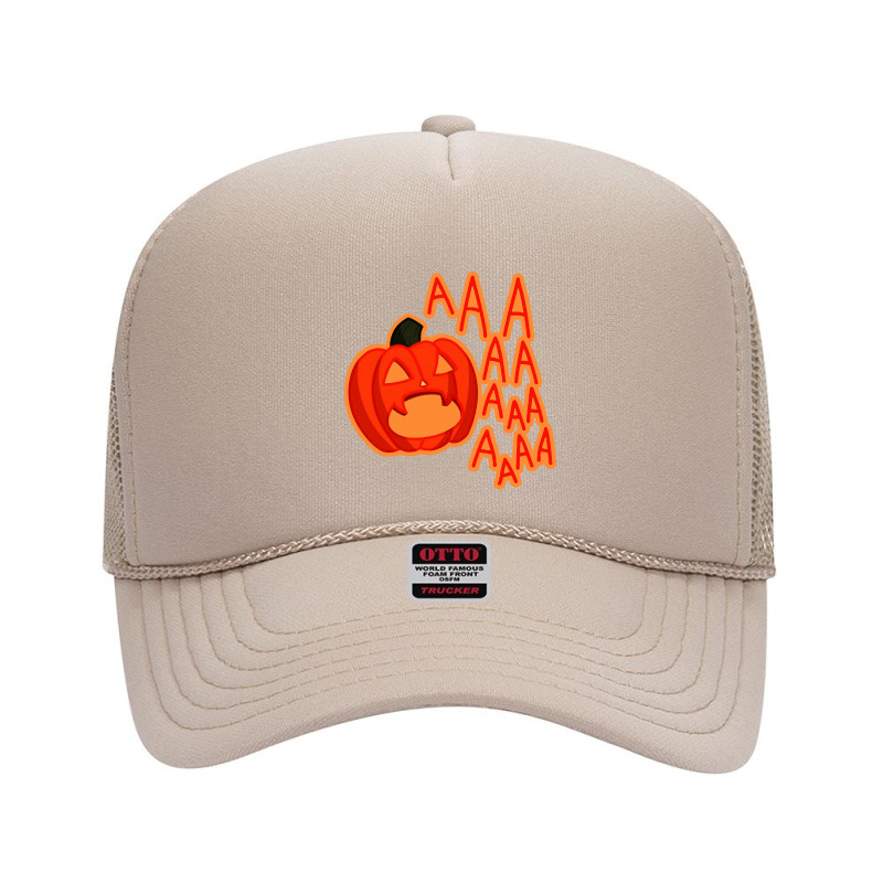 Screaming Pumpkin Foam Trucker Hat by Hatory | Artistshot