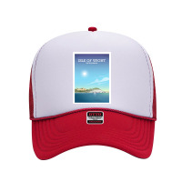 Travel - Shine Isle Beach Foam Trucker Hat | Artistshot