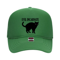 Evil Incarnate Black Cat Foam Trucker Hat | Artistshot