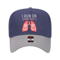 I Run On Spare Parts Lung Love Organ Donation Vintage T Shirt Adjustable Baseball Cap | Artistshot