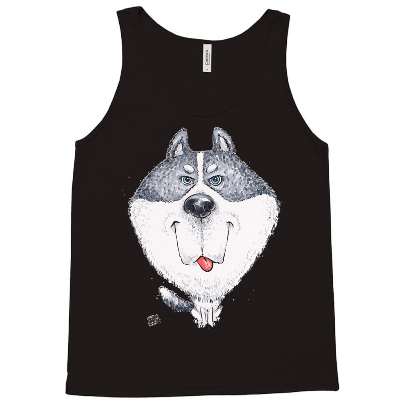 Husky T  Shirt Siberian Husky Dog T  Shirt Tank Top by skeletonpeony | Artistshot