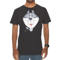 Husky T  Shirt Siberian Husky Dog T  Shirt Vintage T-shirt | Artistshot