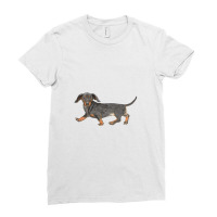 Black And Tan Dachshund Ladies Fitted T-shirt | Artistshot