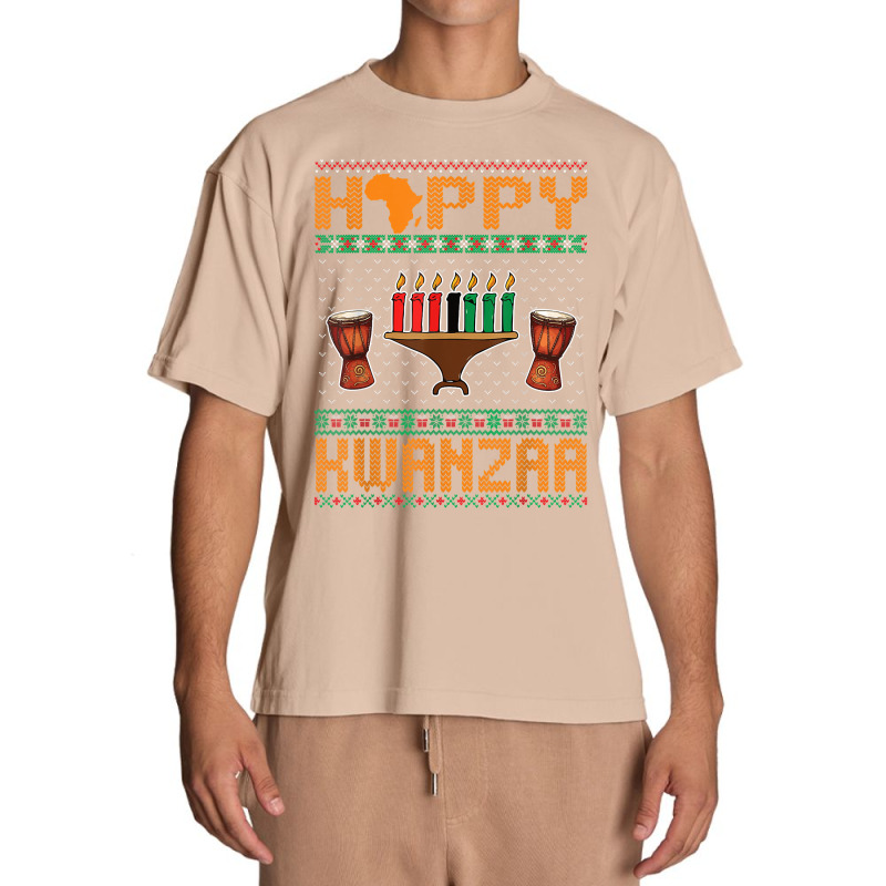 Happy Kwanzaa Seven Candles Principles African American T Shirt Urban Heavy T-shirt by efronpngoick3 | Artistshot