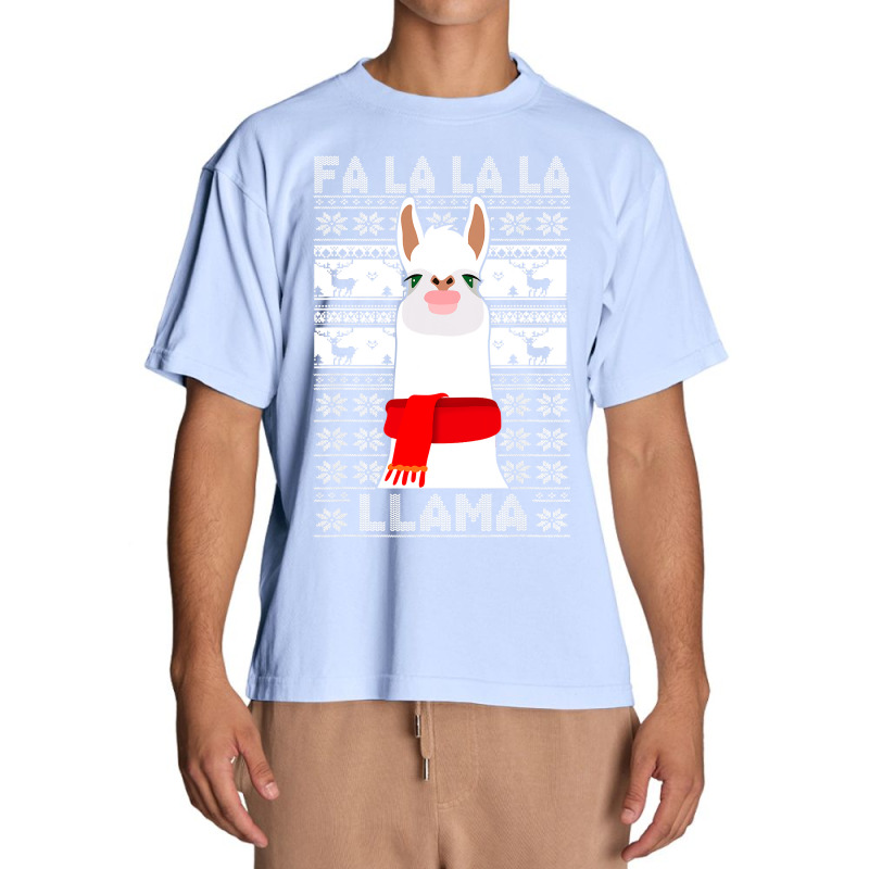 Fa La La Llama Christmas Pajama Alphaca Xmas Decorations 56 Urban Heavy T-shirt | Artistshot