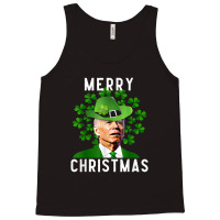 Funny Joe Biden Merry Christmas Confused St Patricks Day Tank Top | Artistshot