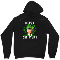 Funny Joe Biden Merry Christmas Confused St Patricks Day Unisex Hoodie | Artistshot