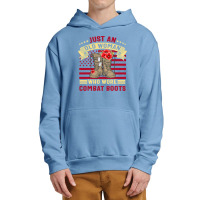 Just An Old Woman Who Wore Combat Boots Veteran Costume T Shirt Urban Pullover Hoodie | Artistshot