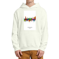 Copenhagen Denmark Skyline Urban Pullover Hoodie | Artistshot