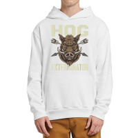 Mens Vintage Wild Pig Hunt Hunting Hog Exterminator Boar Hunter T Shir Urban Pullover Hoodie | Artistshot