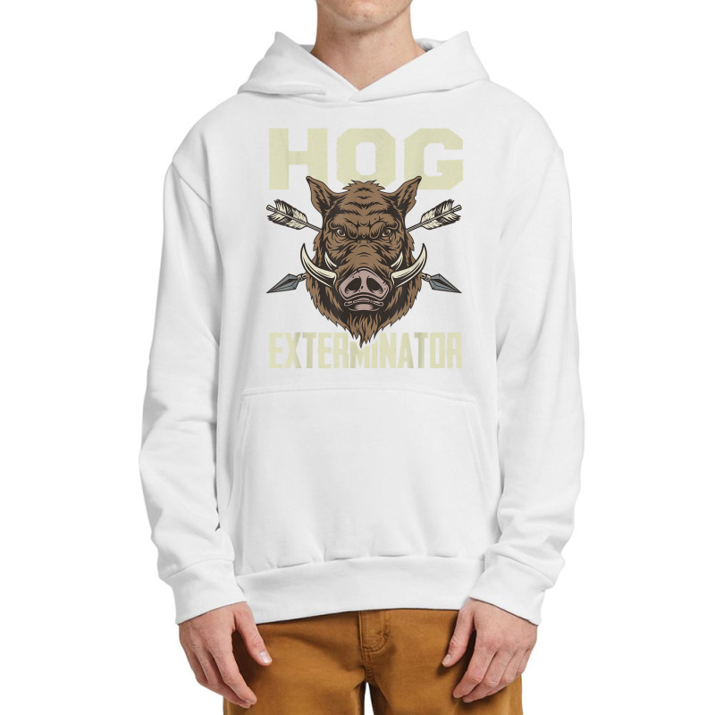 Mens Vintage Wild Pig Hunt Hunting Hog Exterminator Boar Hunter T Shir Urban Pullover Hoodie | Artistshot