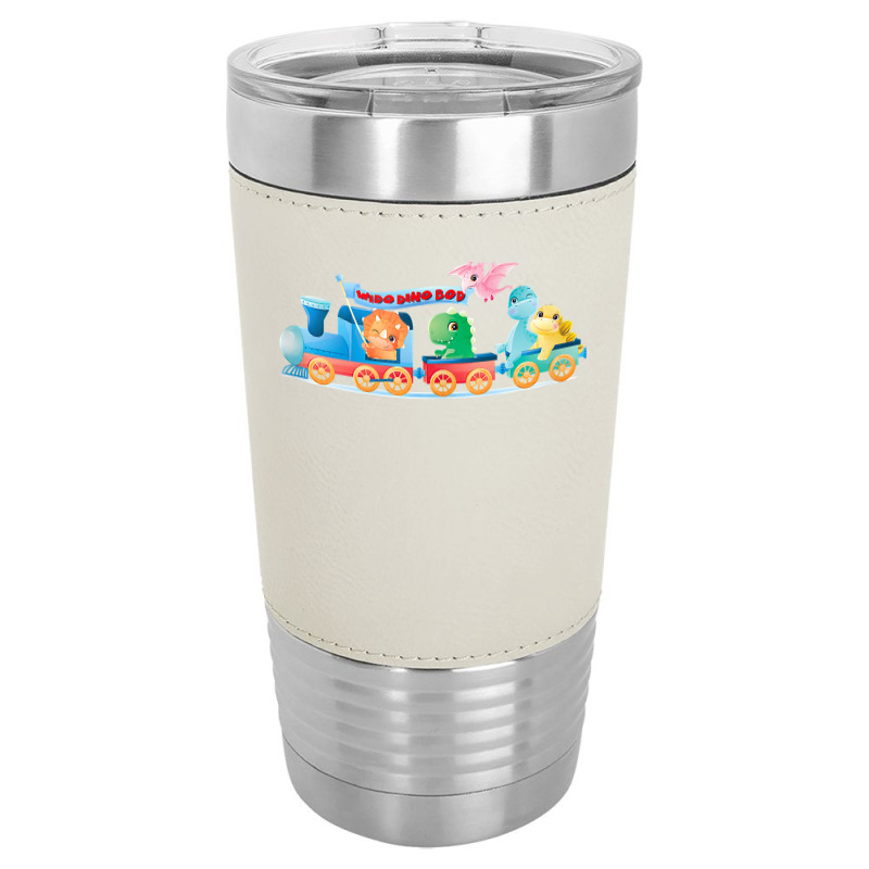 Wido Dino Bod Baby Dinosaurs On Train. Tank Top Leatherette Tumbler | Artistshot