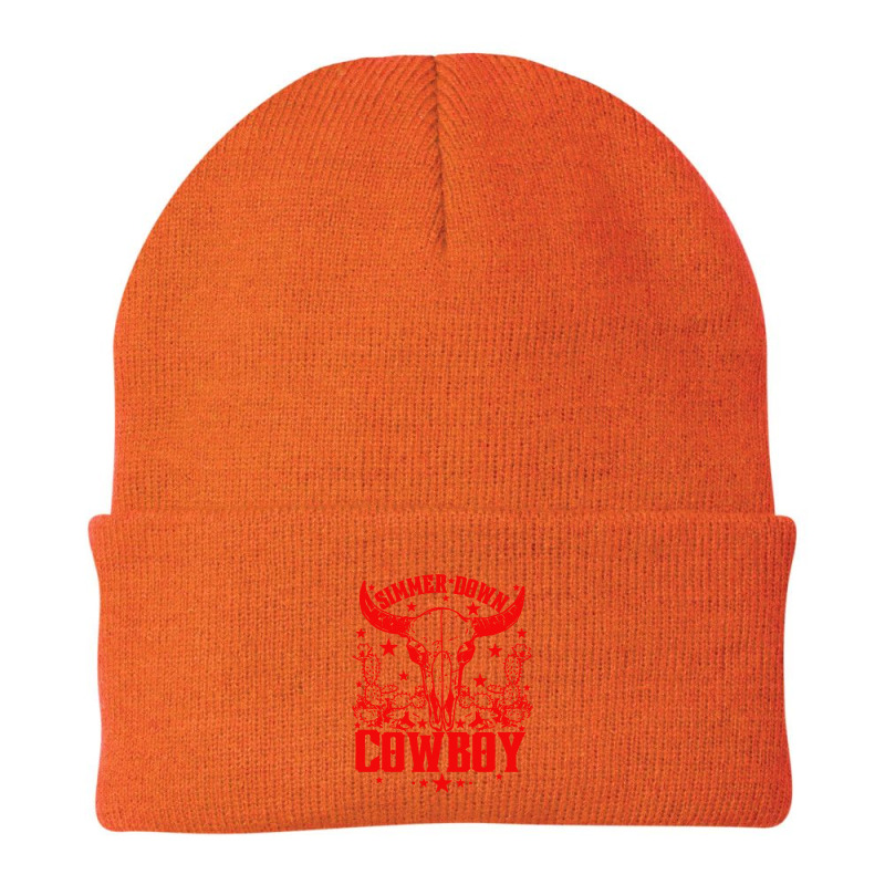 Simmer Down Cowboy Rodeo Beanie | Artistshot