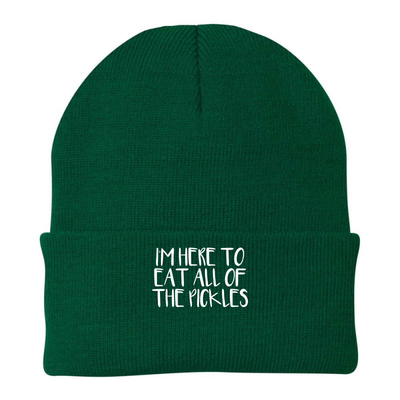 I'm Here To Eat All Of The Pickles Pullover Hoodie Beanie by adam.troare | Artistshot